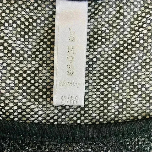 La Moda Black Sheer Mesh Striped Sleeveless Blouse - Picture 12 of 12